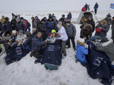 E’ ritornato dallo spazio  l’equipaggio della SSI