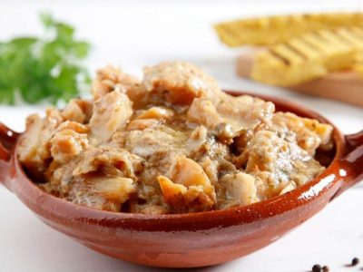 Baccalà alla vicentina, ottimo con polenta ma anche con bigoli e gnocchi