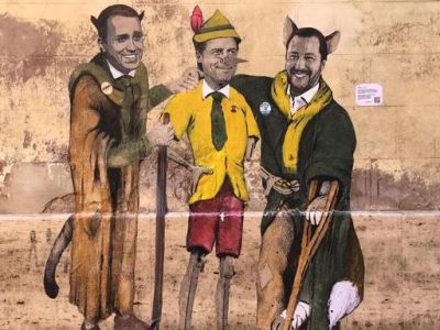 Roma, altro murale di Tvboy: stavolta s’ispira a Collodi