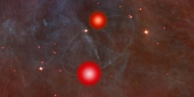 La vorticosa danza di gas e polveri crea una ba...