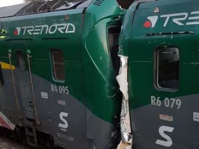 Scontro fra due treni nel Comasco: sei persone ferite
