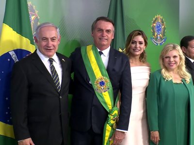 Il presidente brasiliano Bolsonaro è arrivato in visita in Israele