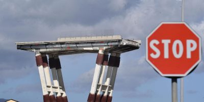 Iniziati a Genova i lavori nel cantiere del pon...
