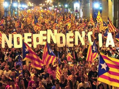 Oggi a Madrid la marcia degli indipendentisti catalani