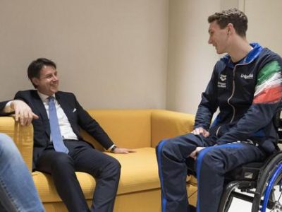 Il Premier Conte ha incontrato Manuel Bortuzzo