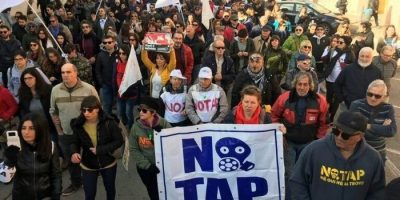 Corteo No Tap a Meledugno, due anni di lotta co...