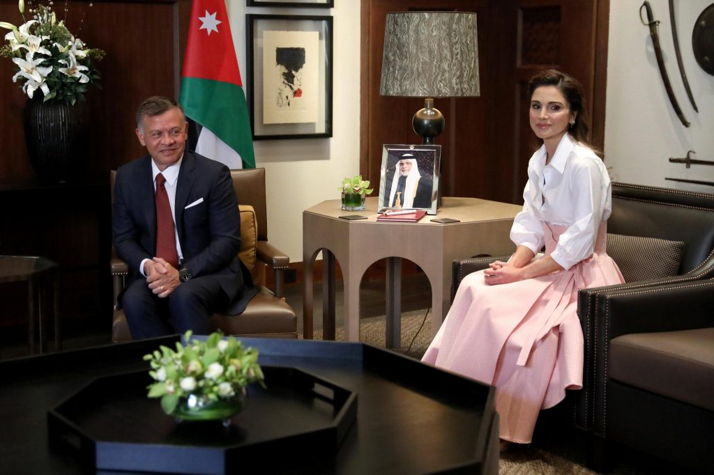 Re Abdullah II e la Regina Rania di Giordania