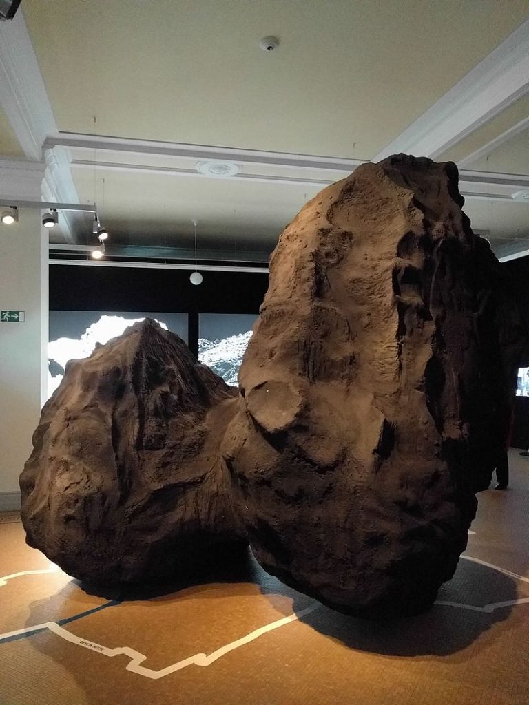 Un modello  della cometa 67P, nel museo Museum für Naturkunde di Berlino