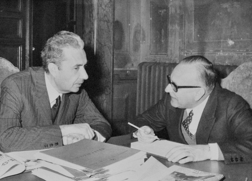 Aldo Moro e Mariano Rumor