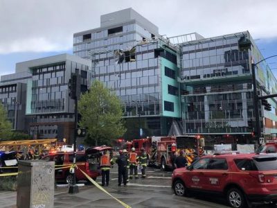 Gru crolla al campus Google di Seattle: 4 morti e 3 feriti