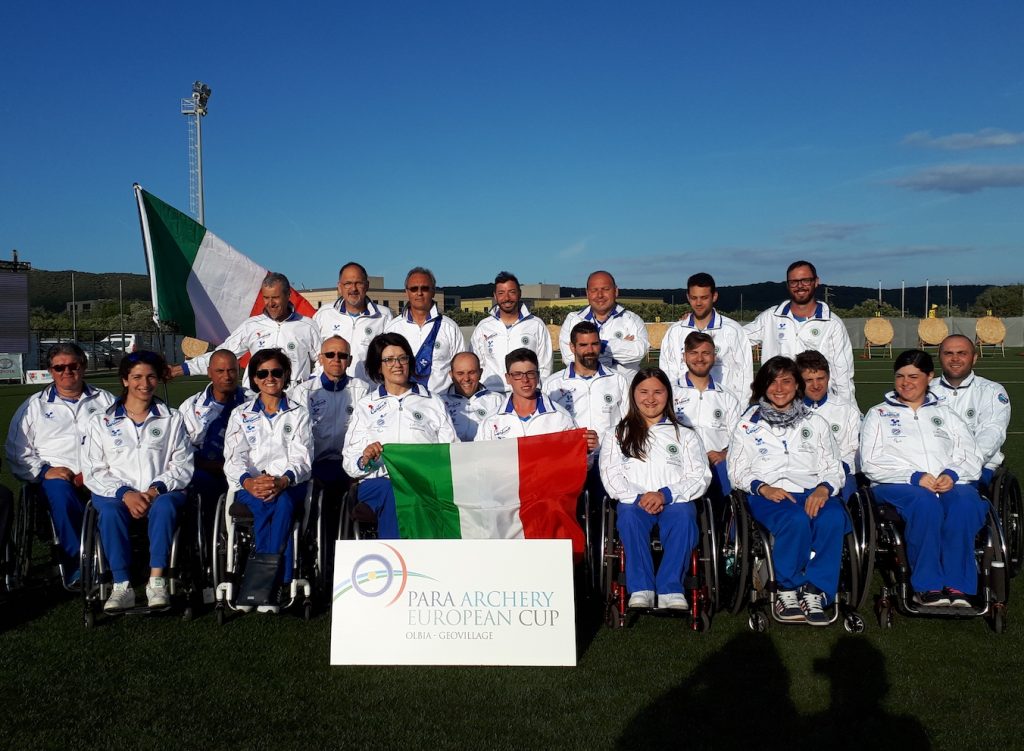 La Nazionale Para-Archery a Olbia nel 2018
