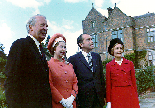 Edward Heath, la Regina Elisabetta II, Richard e Pat Nixon