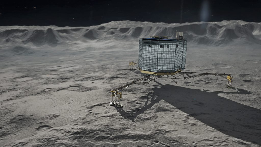 Il lander Philae sulla cometa 67P Churyumov Gerasimenko