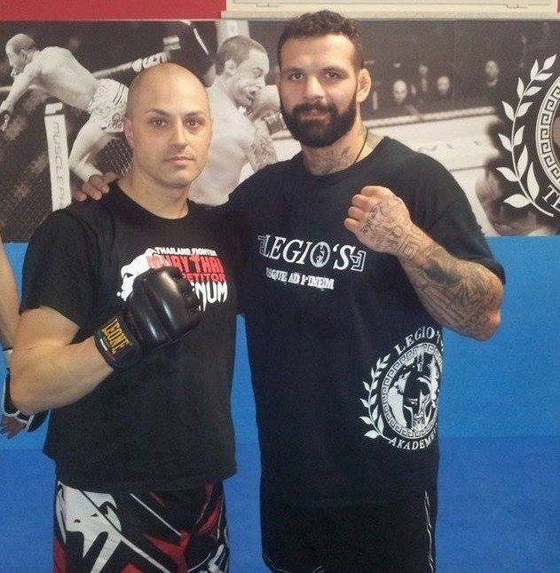 Da sinistra, Alessandro Colasuga al fianco di Alessio Sakara