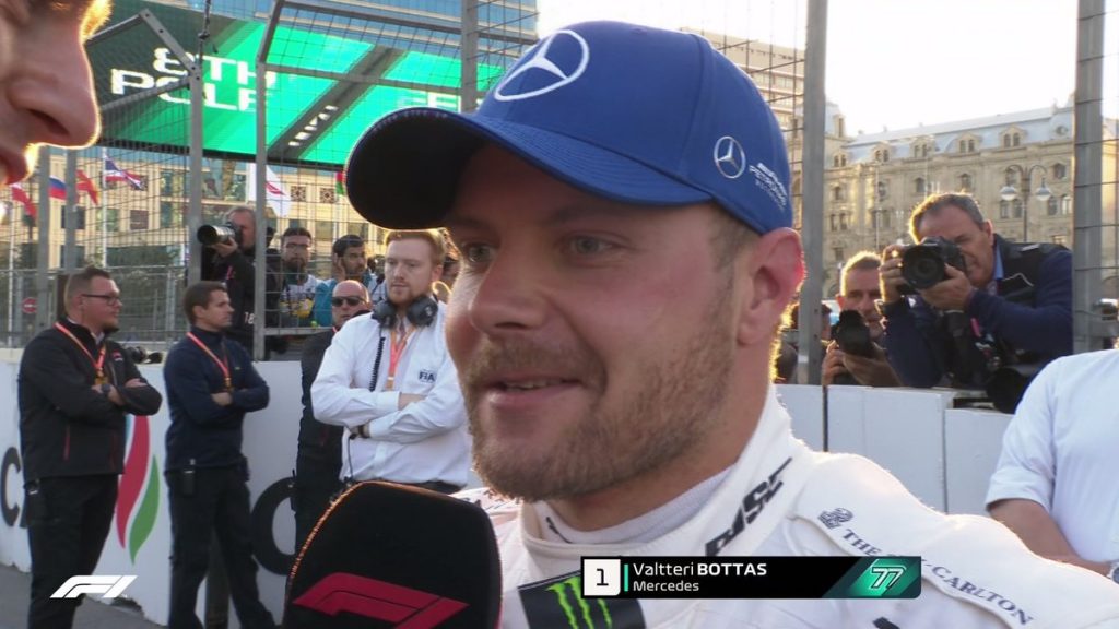 Bottas pole Baku