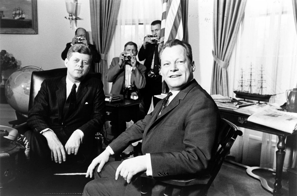 Brandt con il Presidente Kennedy nel 1961