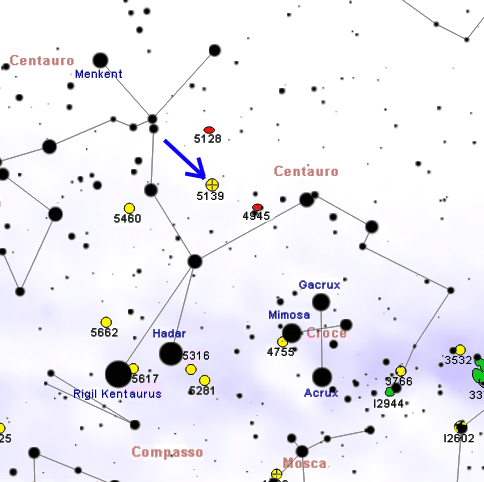 mappa omega centauri