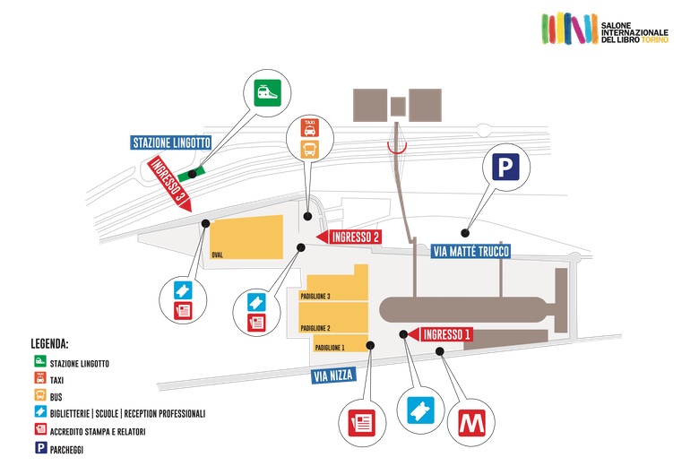 mappa ingressi salone libro 2019