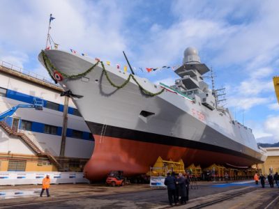 Fincantieri ha consegnato alla Marina Militare la fregata Antonio Marcegaglia