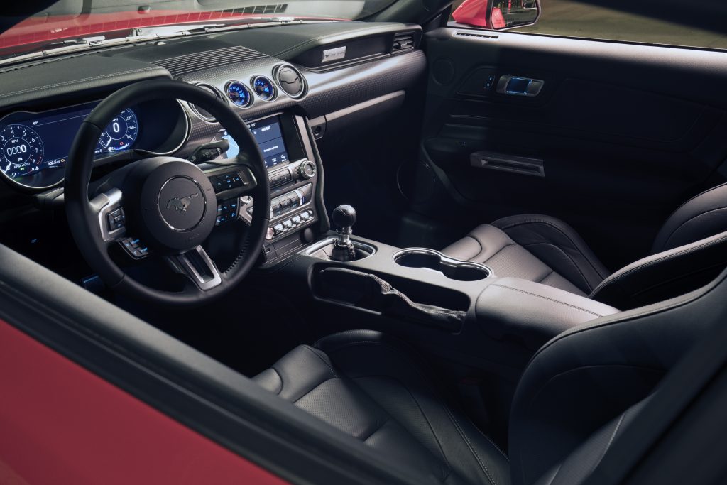 Interno della Mustang GT Performance Pack Level 2