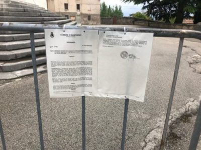 Santorso: cade la croce dal campanile, nessun ferito