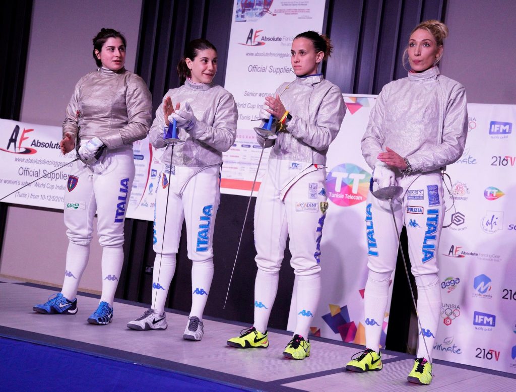 Sciabola a squadre femminile Tunisi