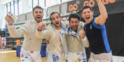 Sciabola maschile: vittoria nella gara a squadr...