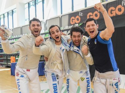 Sciabola maschile: vittoria nella gara a squadre di Madrid