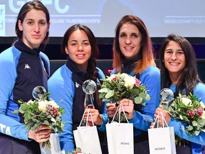 Fioretto a squadre: bronzo per il team femminile, uomini fuori ai quarti