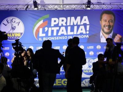Europee, Lega primo partito Pd e M5S intorno al 20%