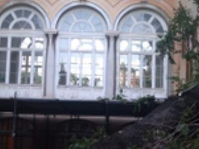 Un albero è caduto su padiglioni dell’ospedale Galliera, solo danni a cose