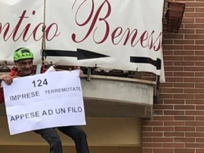 Protesta all’Aquila per 124 imprese terremotate appese ad un filo