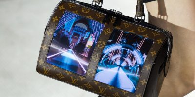 Prototipi di borse Louis Vitton con display fle...