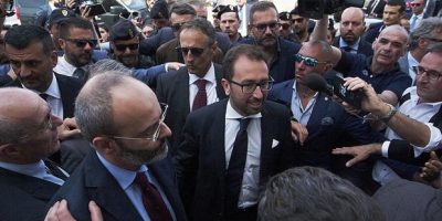 Il Ministro della Giustizia Bonafede a Bari, fo...