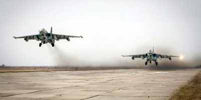 Intensi raid aerei russi e governativi siriani ...