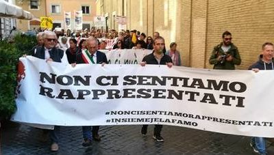 Terremoto: i comitati protestano a Roma “Vogliamo la ricostruzione”