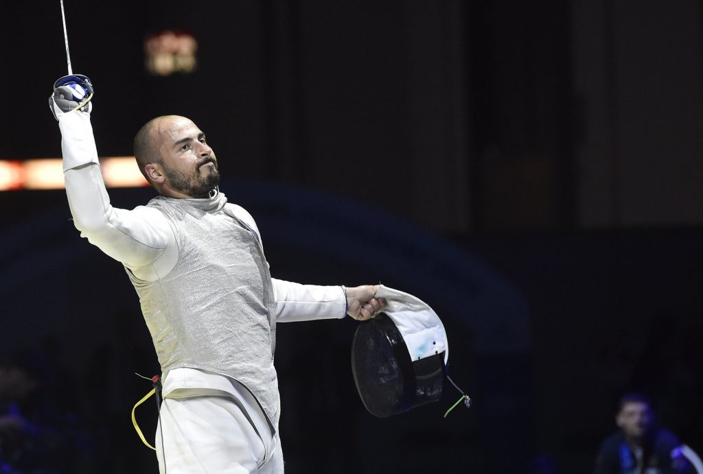 doppietta azzurra fioretto maschile