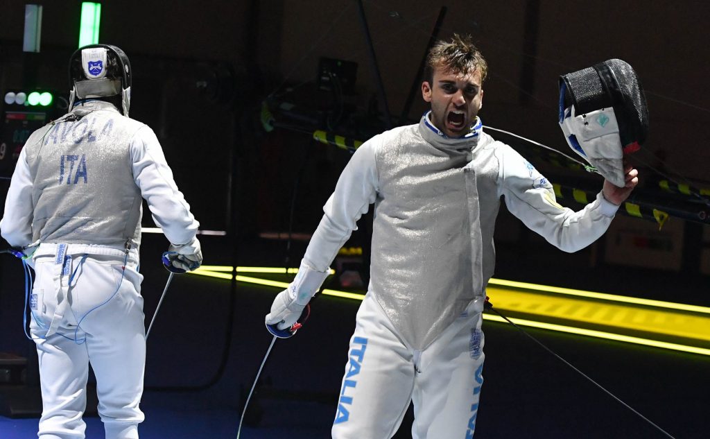 doppietta azzurra fioretto maschile