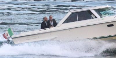 Cernobbio: Obama e Clooney  a cena assieme a Vi...
