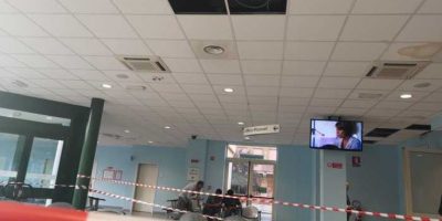 Ospedale Sacco di Milano,  i controsoffitti cro...