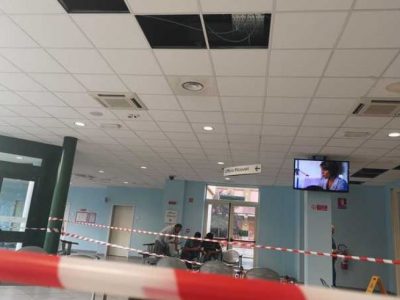 Ospedale Sacco di Milano,  i controsoffitti crollano per il maltempo