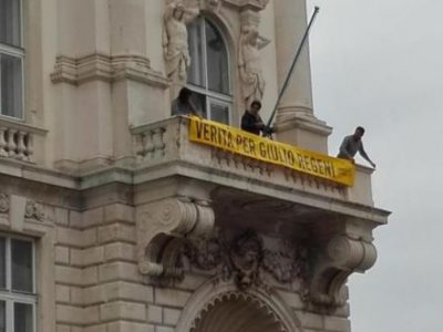 Trieste, rimosso lo striscione Amnesty in ricordo di Regeni