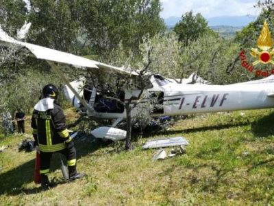 Cade ultraleggero nel Perugino: due feriti gravi