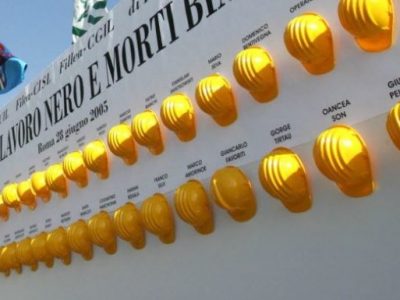 Il pesante bilancio dell’Inail sugli infortuni mortali sul lavoro