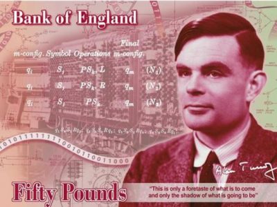 Il matematico-eroe Alan Turing sulle banconote da 50 sterline