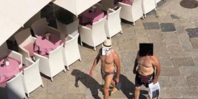 Il sindaco di Tropea vieta di girare a torso nu...