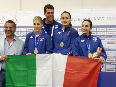Universiadi, quinta medaglia d’oro per l’Italia conquistata dalle fiorettiste