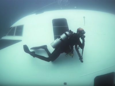 Il parco sottomarino del Golfo Persico con il Boeing