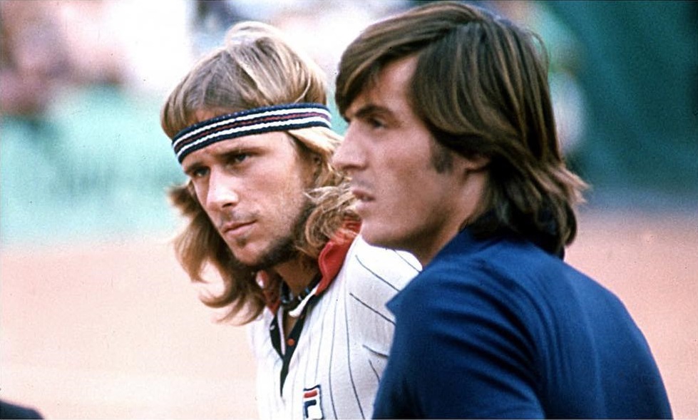 Adriano Panatta e Björn Borg 