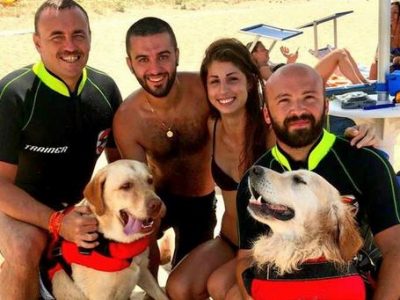 Lavoro extra per i cani bagnini: sei salvataggi in un giorno